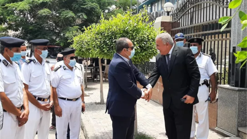 مدير أمن دمياط يتفقد خدمات تأمين امتحانات الثانوية العامة