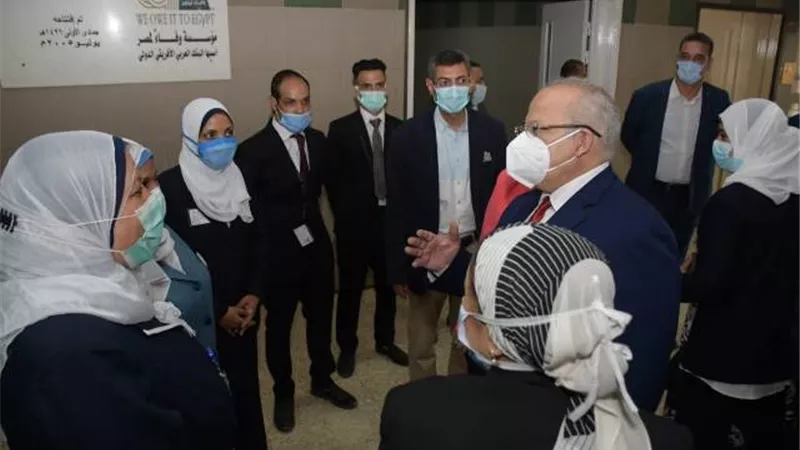 الخشت يفتتح وحدة أمراض القلب بمستشفى أبو الريش للاطفال