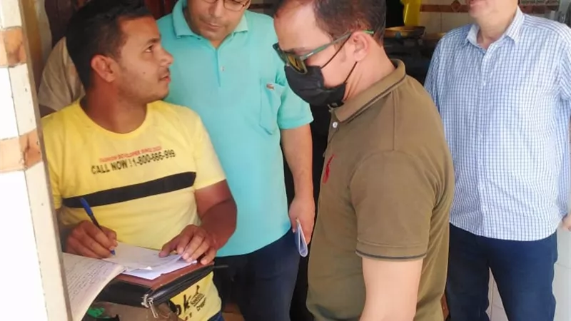 ضبط لحوم مجمدة مجهولة المصدر ومخابز مخالفة باجا بالدقهلية