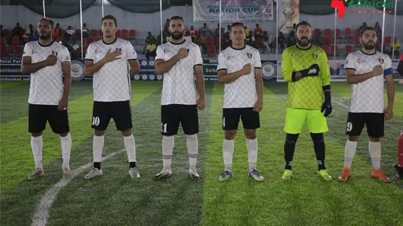 منتخب مصر للمينى فوتبول يقسو على الصومال بسداسية بكأس امم افريقيا بنيجيريا
