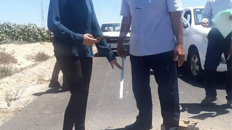 جهاز تعمير الساحل الشمالى يتسلم مشروع الطرق التنموية شرق مطروح