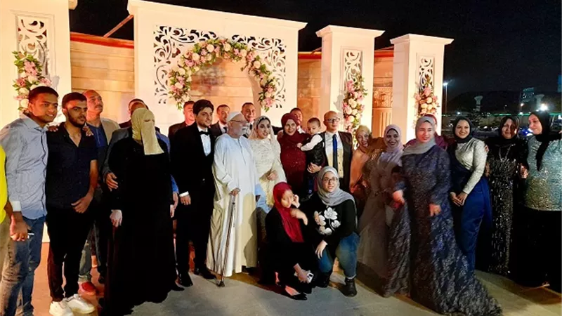 الف مبروك زفاف تقى بدر ومحمود حمزة... بالصور