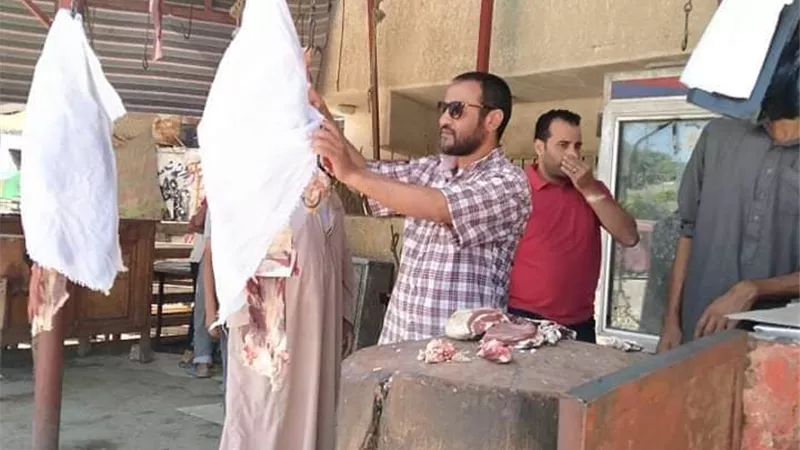 حمله صحية علي اسواق مدينه الحمام بمناسبة عيد الاضحي