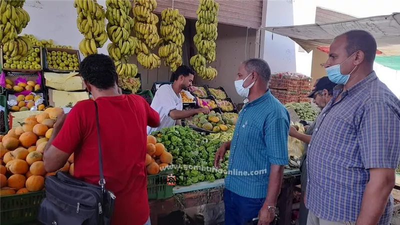 إستمرار الحملات التفتيشية على سوق الخضار بالقصير