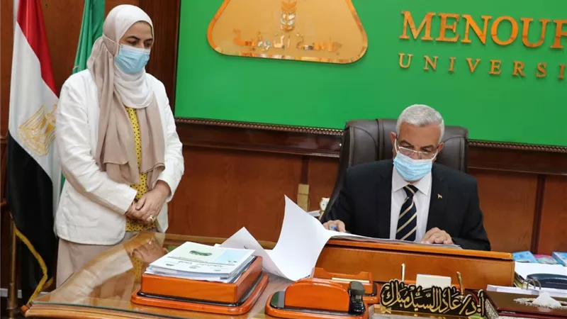رئيس جامعة المنوفية يعتمد نتيجة الفرقة الرابعة بالعلوم الطبية التطبيقية