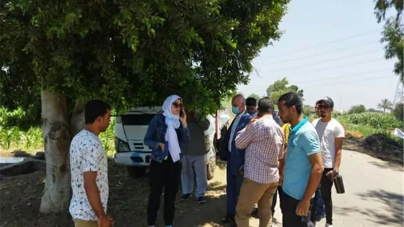 نائب محافظ القليوبية تتسلم أرض أوقاف لانشاء محطة صرف بكفر تصفا