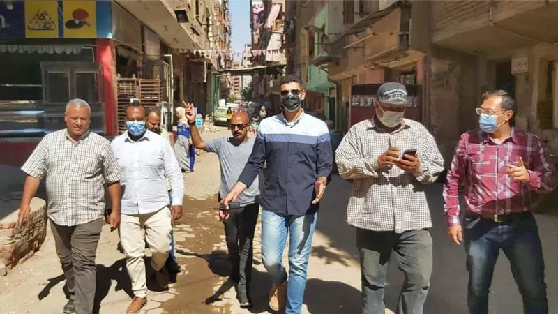 نائب محافظ القليوبية يأمر بوقف أعمال بناء مخالف بشبرا ويحيل المسئولين للتحقيق