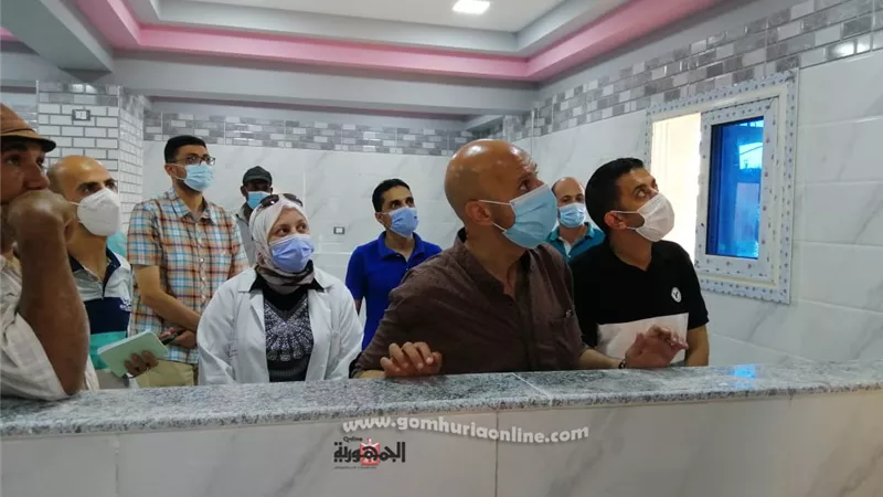 وكيل وزارة الصحة يتفقد أعمال التطوير بقسم الكلي الصناعى بمستشفي أبوكبير
