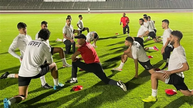 المنتخب الاولمبى يخوض مرانا تكتيكيا استعدادا لمواجهة اسبانيا