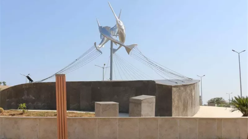افتتاح ميدان ستار فيش بمدينة شرم الشيخ بتكلفة مليون جنيه