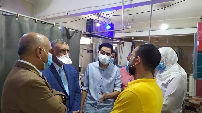 وكيل صحة الغربيه : يتفقد مستشفي بسيون وحميات بسيون المركزي