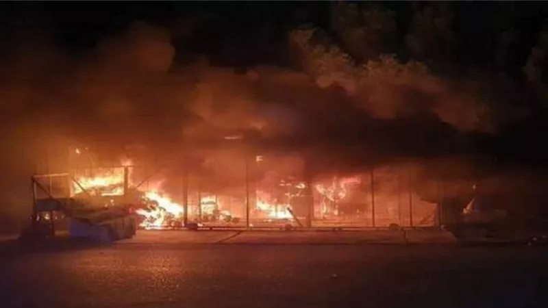 السيطرة على حريق في قاعدة الإمام علي الجوية بالعراق