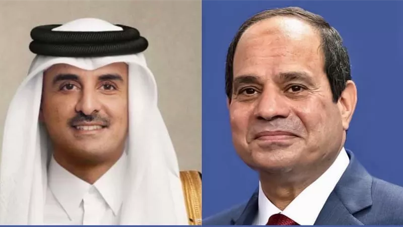 الرئيس السيسى يهنىء أمير قطر بمناسبة حلول عيد الاضحى