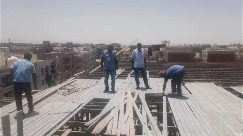 ازالة حالتين بناء بدون ترخيص بشيري و شارع مترو بالغردقة