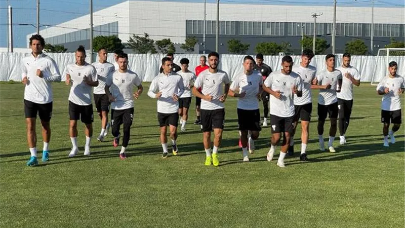 تعليمات محدده لكل لاعب في تدريب المنتخب الاولمبى.. فيديو