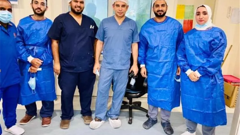 استخراج مسمار كاوتش سيارة نقل من جمجمة مريض في مستشفى أبوخليفة بالإسماعيلية ..صور