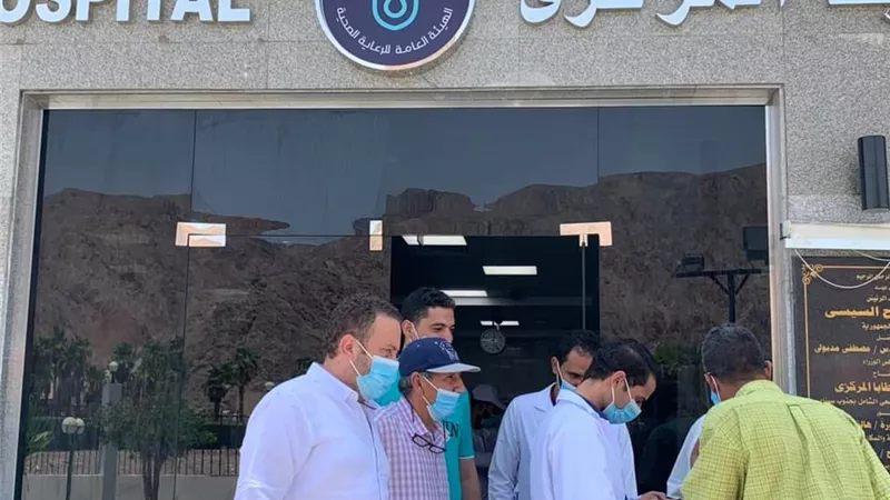 الطويل ورخا يتفقدان مستشفيات دهب ونويبع وطابا في عيد الأضحى المبارك بجنوب سيناء