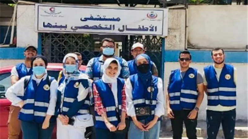 حماة الوطن بالقليوبية يشارك الأطفال المرضى بالمستشفى التخصصى ببنها الاحتفال بعيد الاضحى