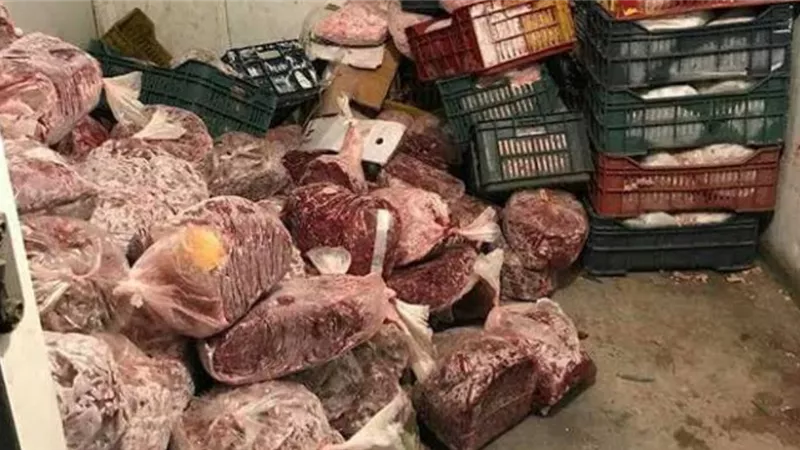 ضبط 26,81 طن لحوم غير صالحة للإستهلاك الآدمى قبل طرحها للبيع