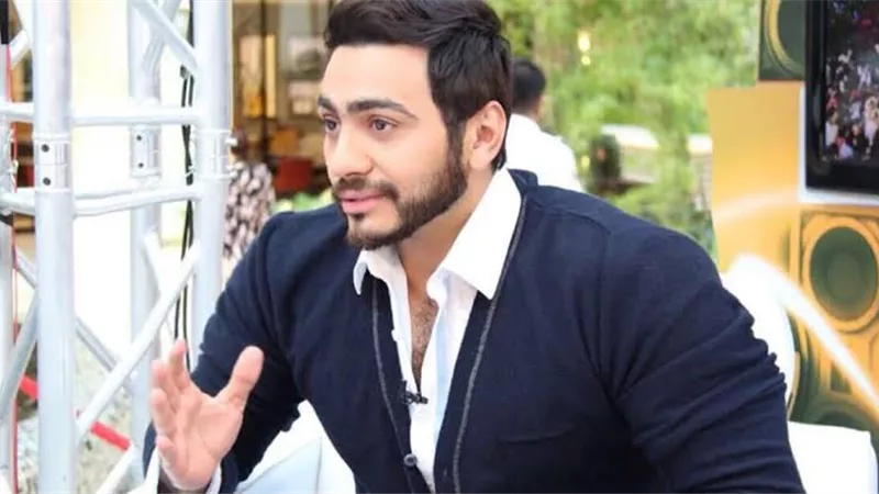 تامر حسنى يوجه رسالة لجمهوره