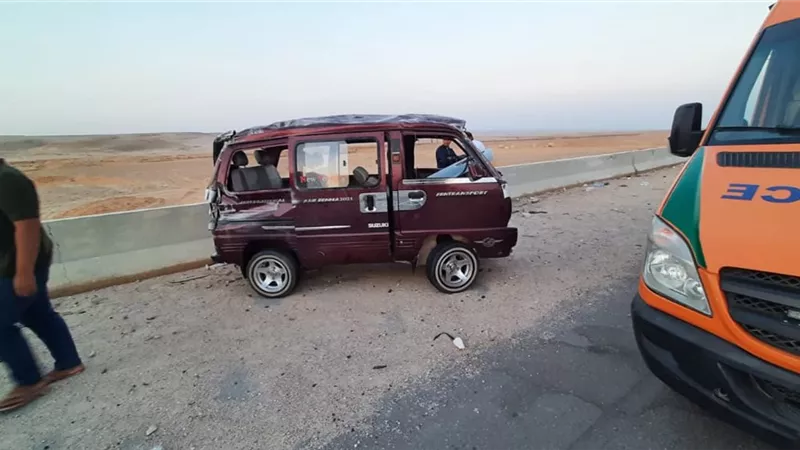 بالصور.. إصابة 9 بطريق مصر السويس محور 30يونيه