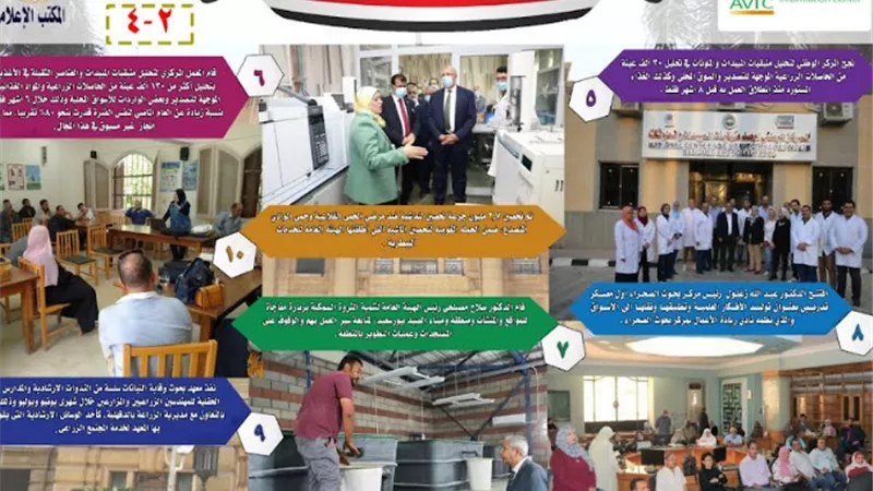 بالانفوجراف.. نشرة الحصاد الأسبوعي لأنشطة الزراعة