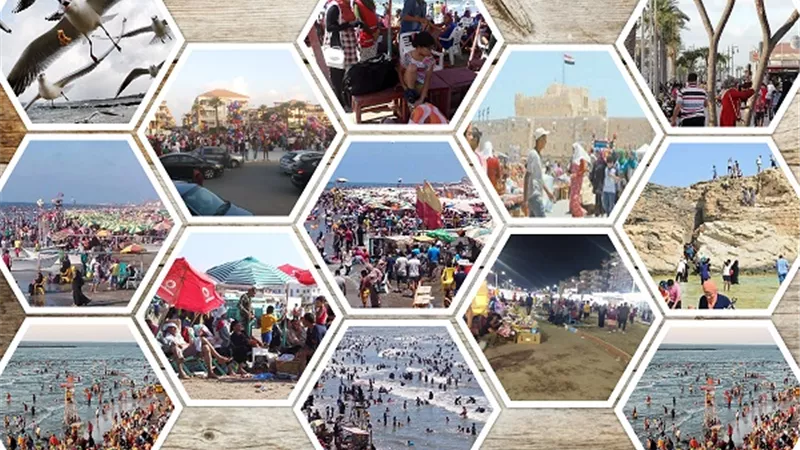 شواطئ المحافظات.. الكل فرحان استمتاع باللنشات وركوب الدراجات وتناول المشويات