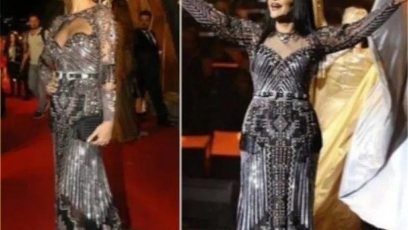 رواد السوشيال ميديا يكشفون سر تشابه فستانى أحلام ونادين نجيم