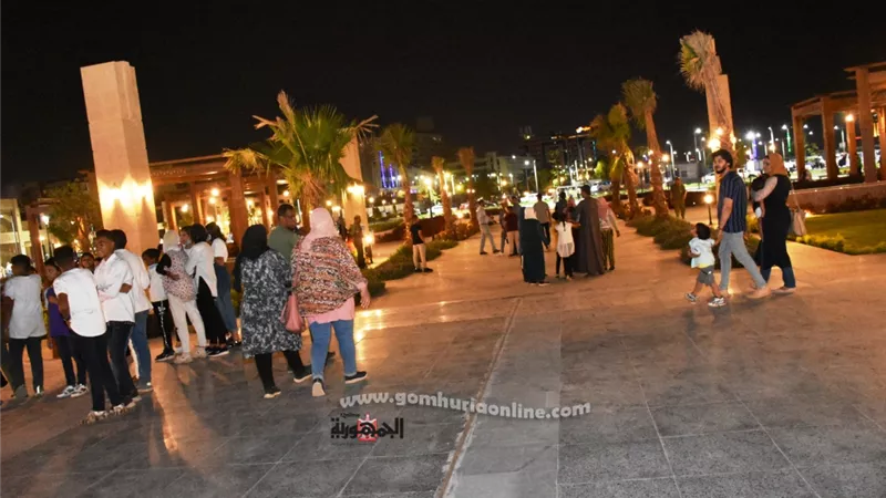 وسط حضور جماهيرى وفرحة الأهالى بأسوان : الأحتفال بالعيد الـ 69 لثورة 23 يوليو ببلازا درة النيل