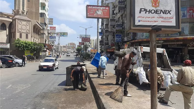 رفع 500 طن قمامه وأتربه خلال يوم بالدقهلية