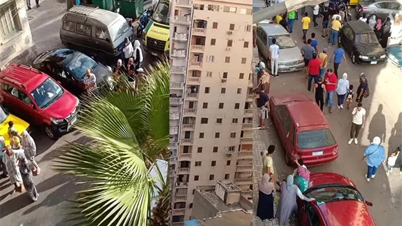 رئيس اللجنة الهندسية: إزالة 10 أدوار من عقار الإسكندرية المائل خلال ساعات.. فيديو