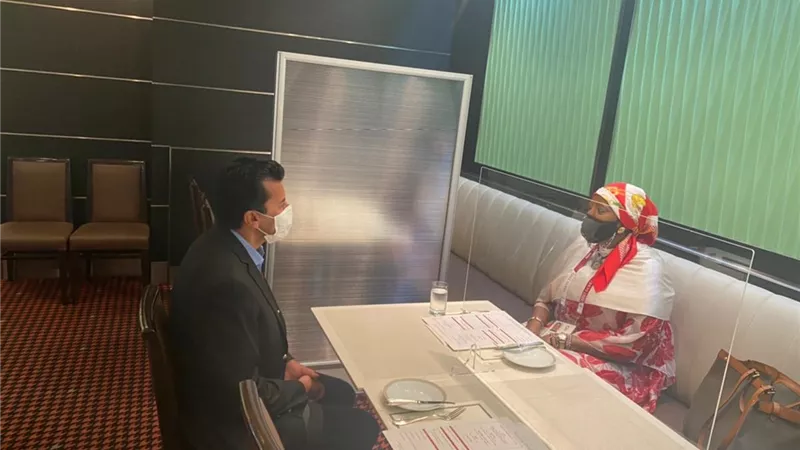 وزيرالرياضة يبحث التعاون مع نظيرته الكينية