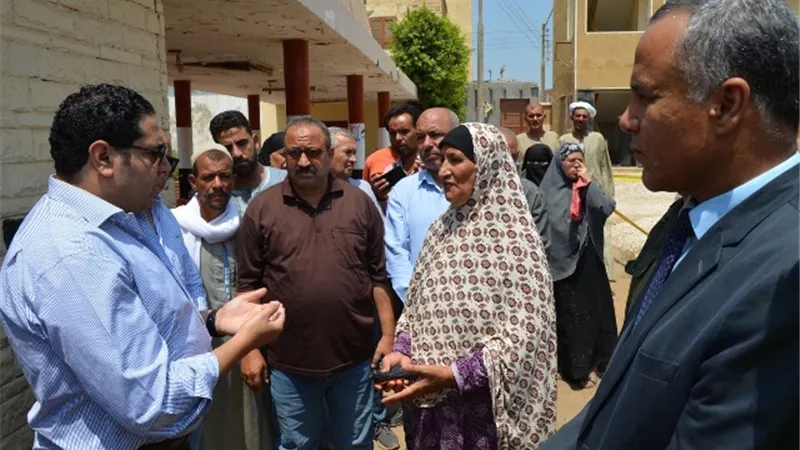 نائب محافظ بني سويف يتفقد مشروعات المبادرة الرئاسية 