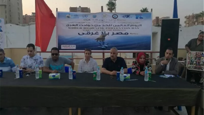 وكيل الشباب والرياضة بالقليوبية يشهد فاعليات مبادرة مصر بلا غرقى بنادى بنها