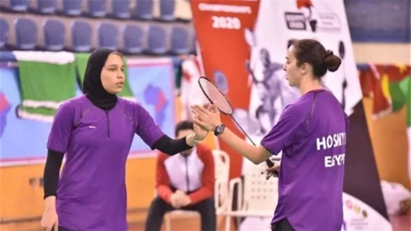 خسارة هادية حسني وضحى هاني من ثنائي كندا في منافسات الريشة الطائرة بالأولمبياد