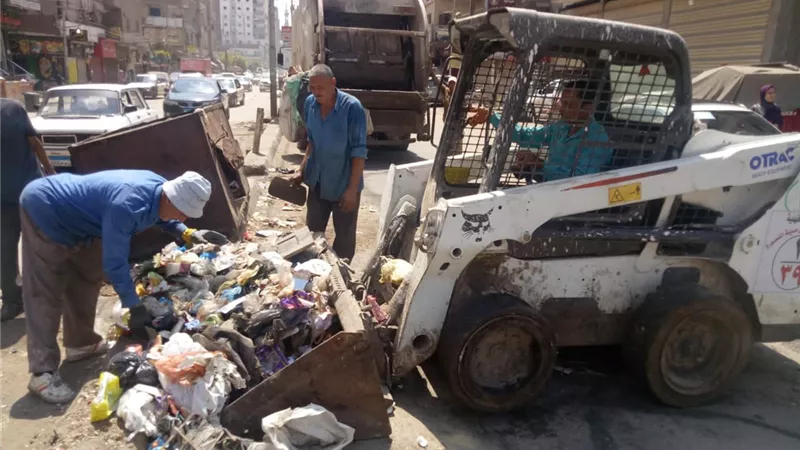 رفع 400 طن قمامه وأتربه امس بالمنصورة