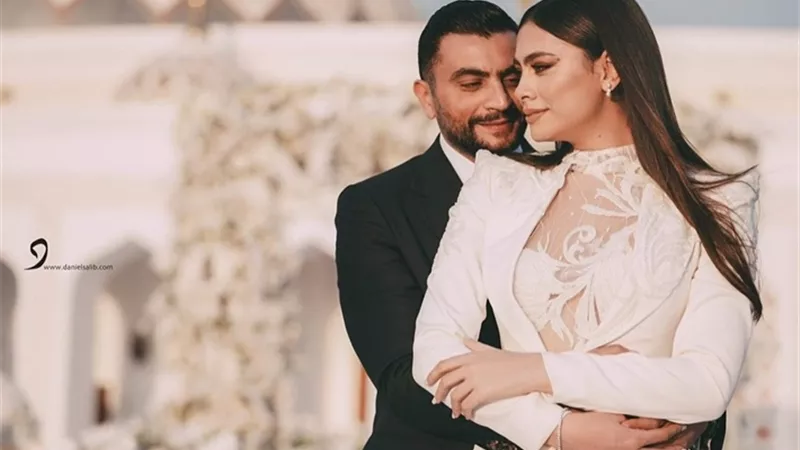 شاهد الصور الاولى من حفل زفاف الفنانة هاجر احمد