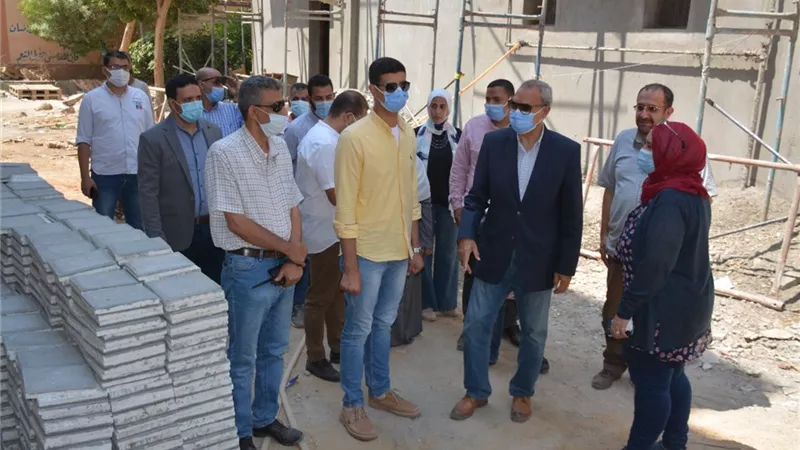 لجنة من محافظة القليوبية لمتابعة مشروعات حياة كريمة بقرى شبين القناطر