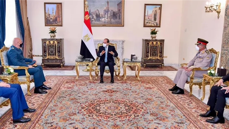 الرئيس السيسي يستقبل العماد جوزيف عون قائد الجيش اللبناني