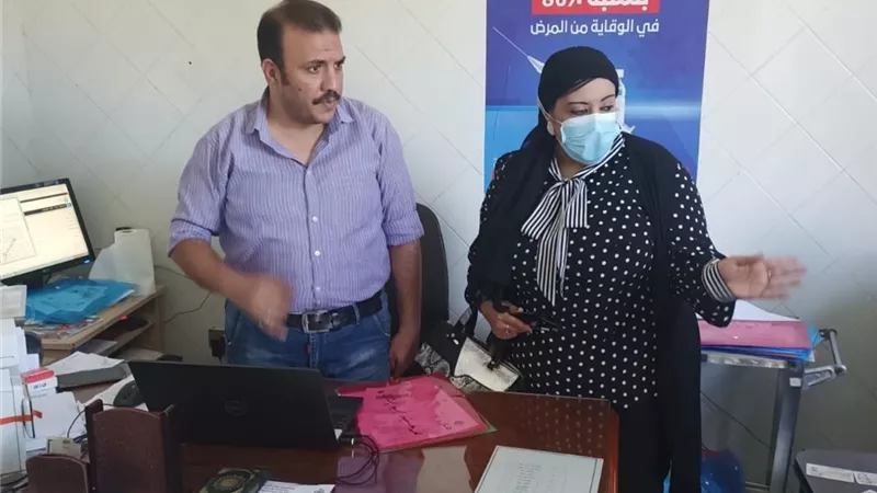 جولة تفقدية لوكيل صحة المنوفية لمتابعة المسح الشامل للتطعيم ضد شلل الأطفال