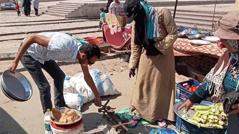 استمرار حملات ازالة الاشغالات بمدينة الحمام بمطروح