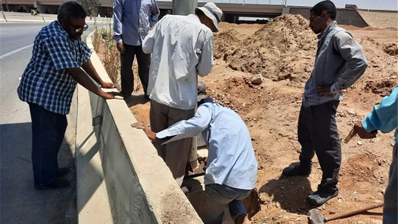 عبداللطيف بشارة: إنارة مطالع الدائرى الأوسطى فى مدينة الشروق لتقليل الحوادث.. بالصور