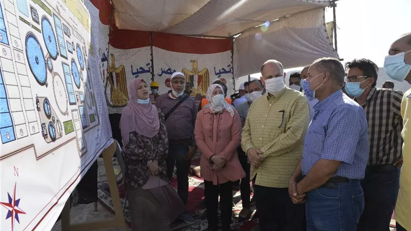 محافظ أسيوط يضع حجر أساس مشروع توسعات محطة معالحة صرف صحي الزرابي