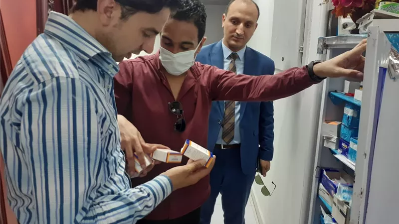 غلق وتشميع معامل تحاليل وعيادة ببنى سويف