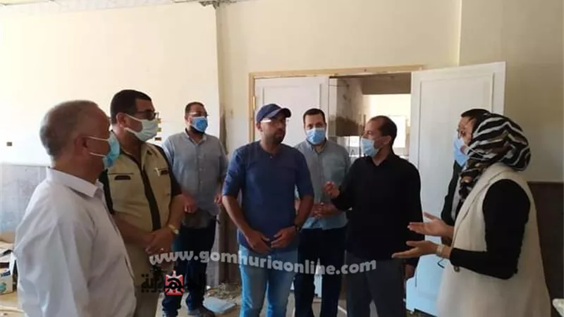 نائب محافظ الوادي الجديد تتفقد انشاءات المعهد الصحي بالداخلة.. صور