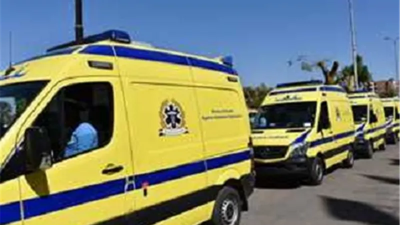 اصابة ٦ أشخاص فى حادث تصادم ببنى سويف
