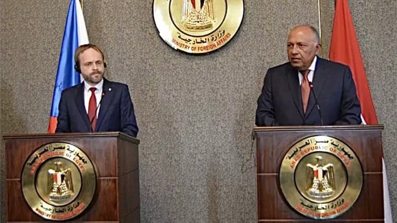 سامح شكري يشيد بالتسهيلات التى تقدمها حكومة التشيك للشركات للاستثمار فى مصر