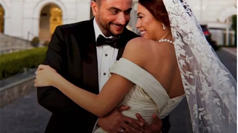 احدث صور لـ هاجر احمد وزوجها فى شهر العسل