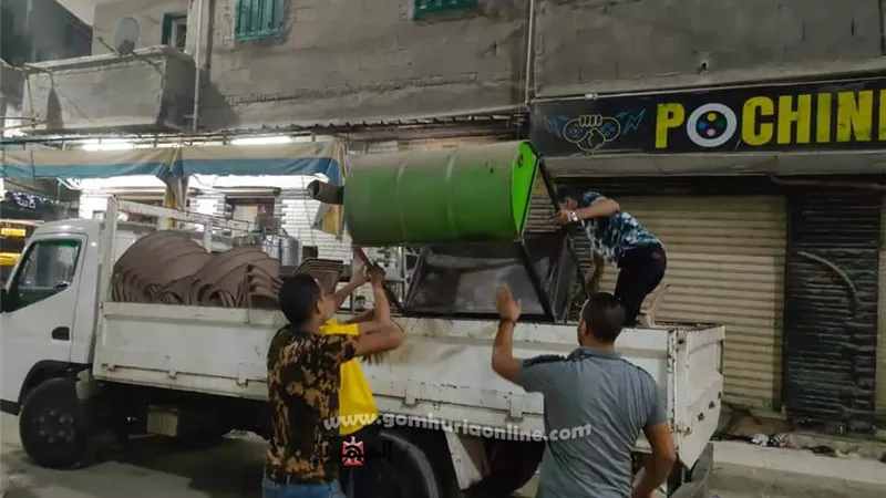 منتزه ثان يواصل حملاته لرفع الإشغالات وضبط المخالفات بنطاق الحي