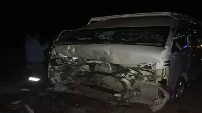 اصابة ١٠ أشخاص فى حادث تصادم ميكروباص وملاكى